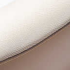 Coach Tabby Shoulder Bag 26 – Chalk & Taupe Leather with Snakeskin Trim