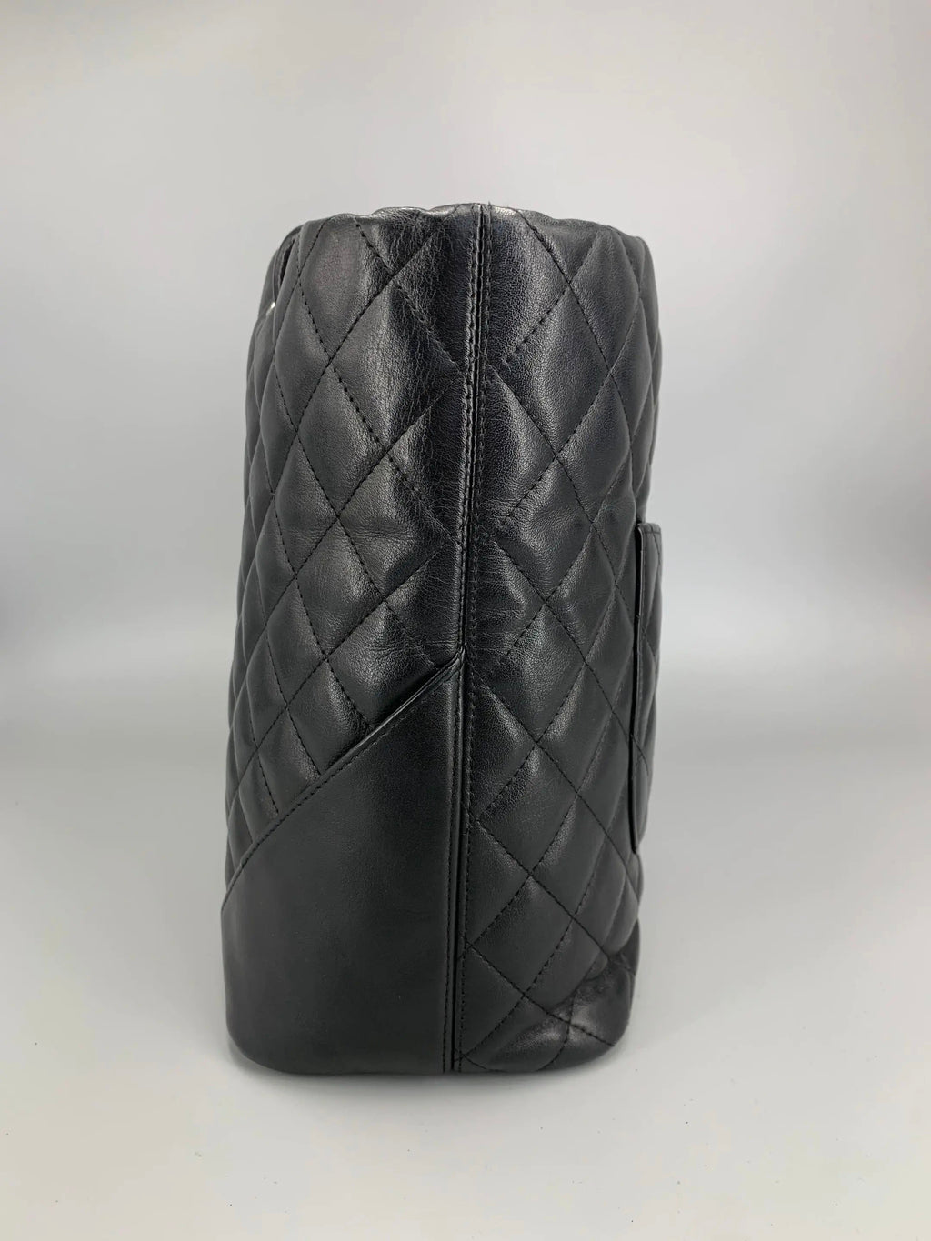 Chanel Cambon Ligne Large Tote – Black Quilted Calfskin with White CC