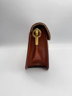 Coach Tabby Shoulder Bag 26 in Multi-Tone Brown Leather with Details