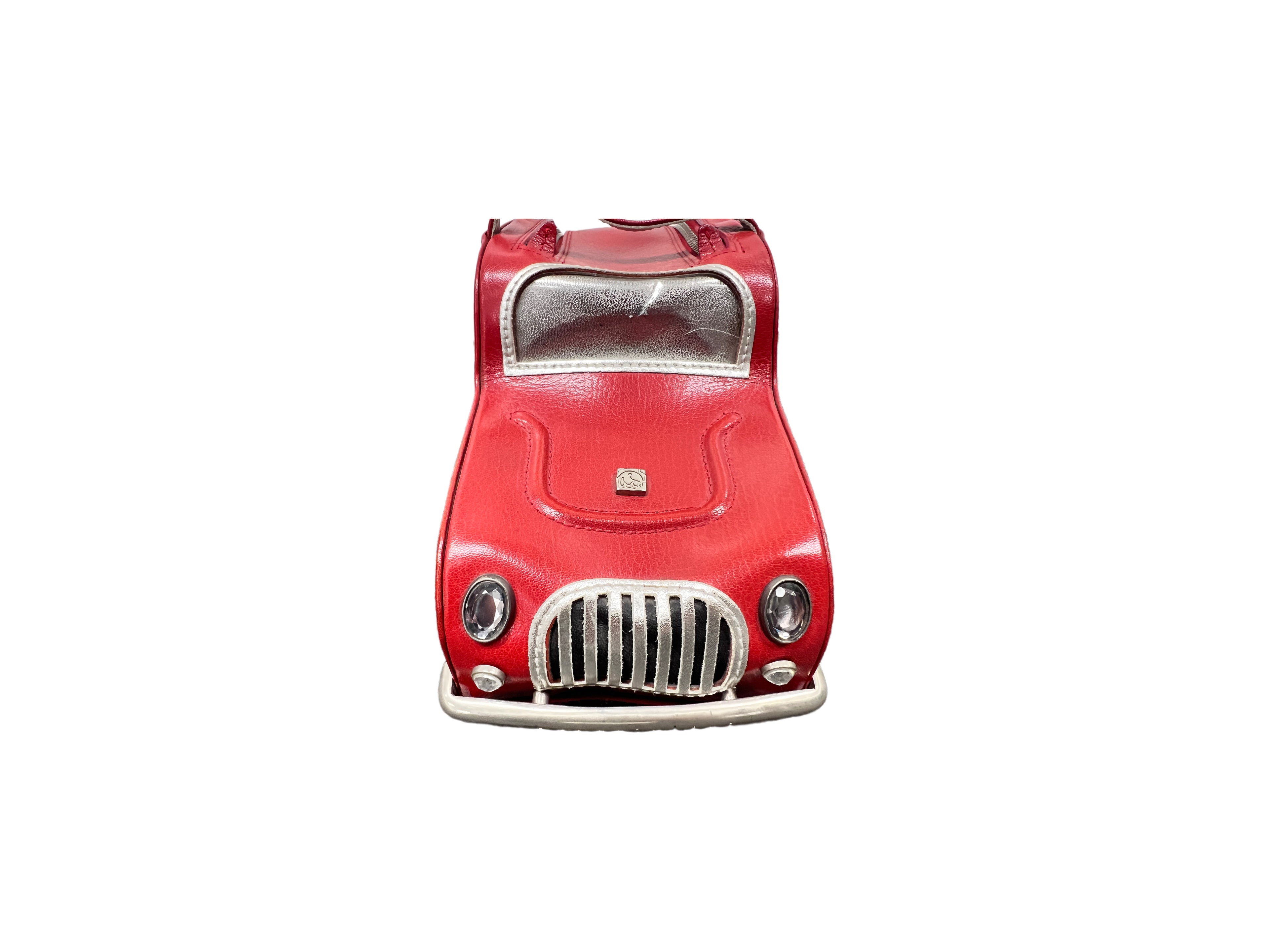 Ultra-Rare Braccialini Temi Red Leather Car Handbag – Limited Edition 1 of 10 Worldwide
