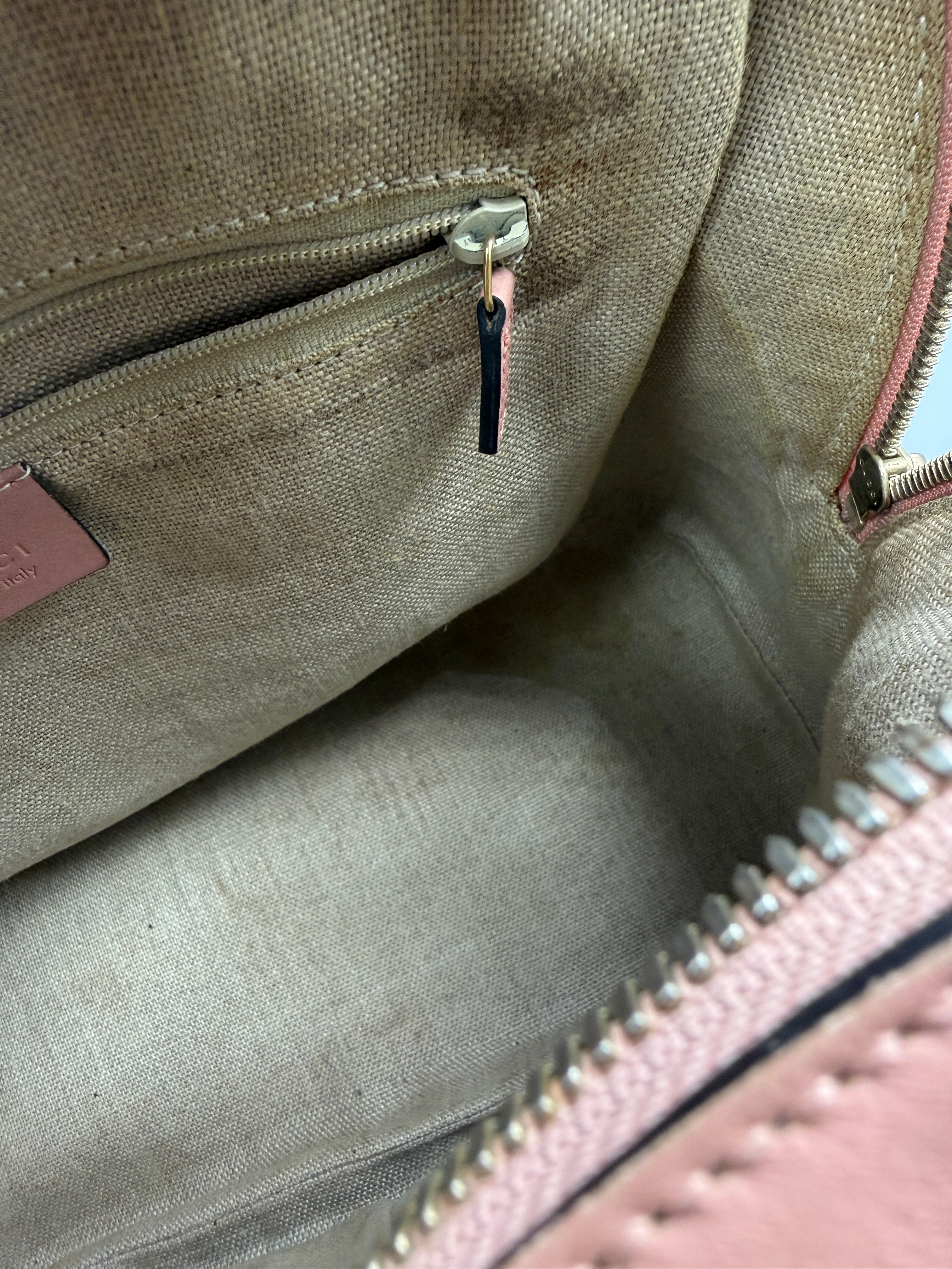 Gucci Medium Microguccissima Dome Top Handle Bag in Dusty Pink