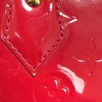 Louis Vuitton Alma BB Red Monogram (2013) Vernis Patent Leather Handbag