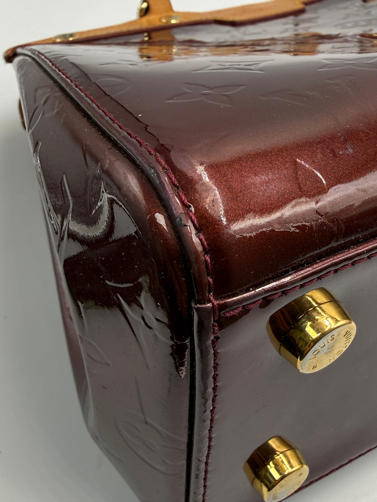 Louis Vuitton Brea MM Monogram Vernis Leather Bag – Amarante