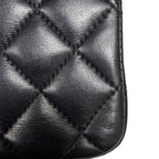 Chanel Classic Square Mini Flap Bag in Black Lambskin with Gold Hardware