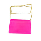 Fendi Baguette Chain Wallet Vitello Leather – Flamingo Pink