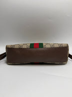 Gucci Ophidia GG Small Shoulder Bag in GG Supreme Canvas with Web Stripe