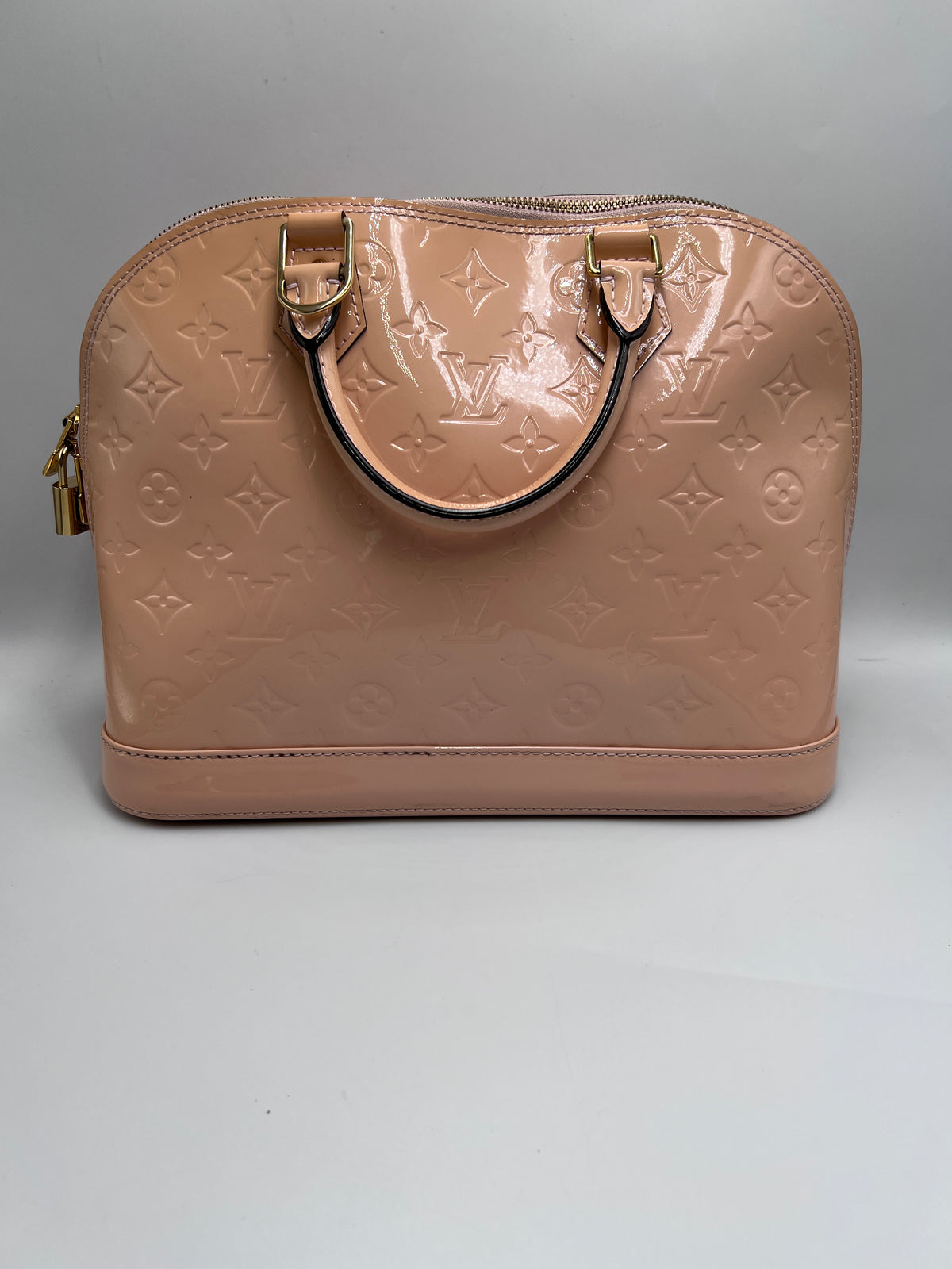 Louis Vuitton Monogram Vernis Alma PM (2015) In Beige