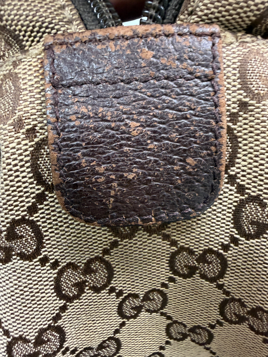 Gucci Vintage Princy Web Shoulder Bag in GG Canvas