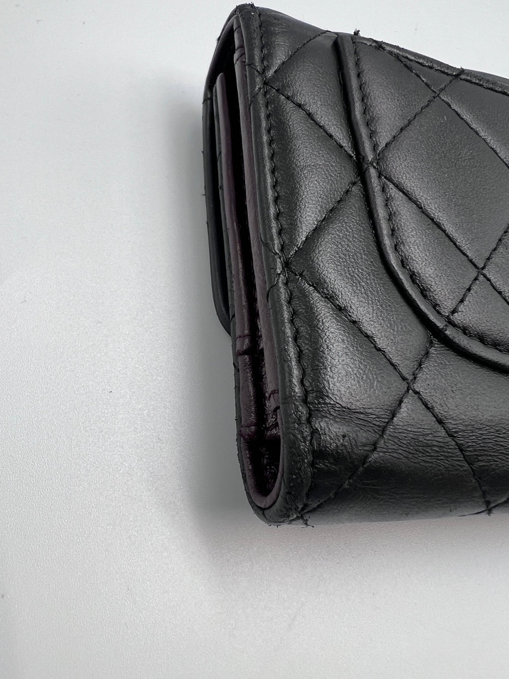 Chanel Classic Quilted Lambskin Flap Long Wallet Black