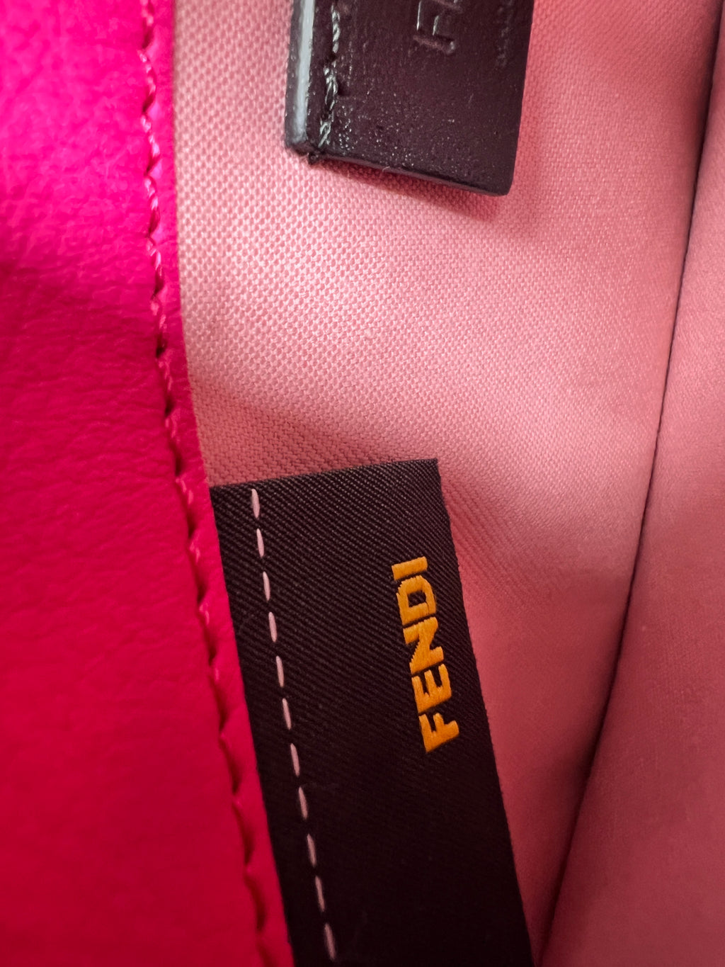 Fendi Baguette Chain Wallet Vitello Leather – Flamingo Pink