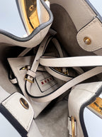 Marni White Bucket Bag with Tortoiseshell Handle