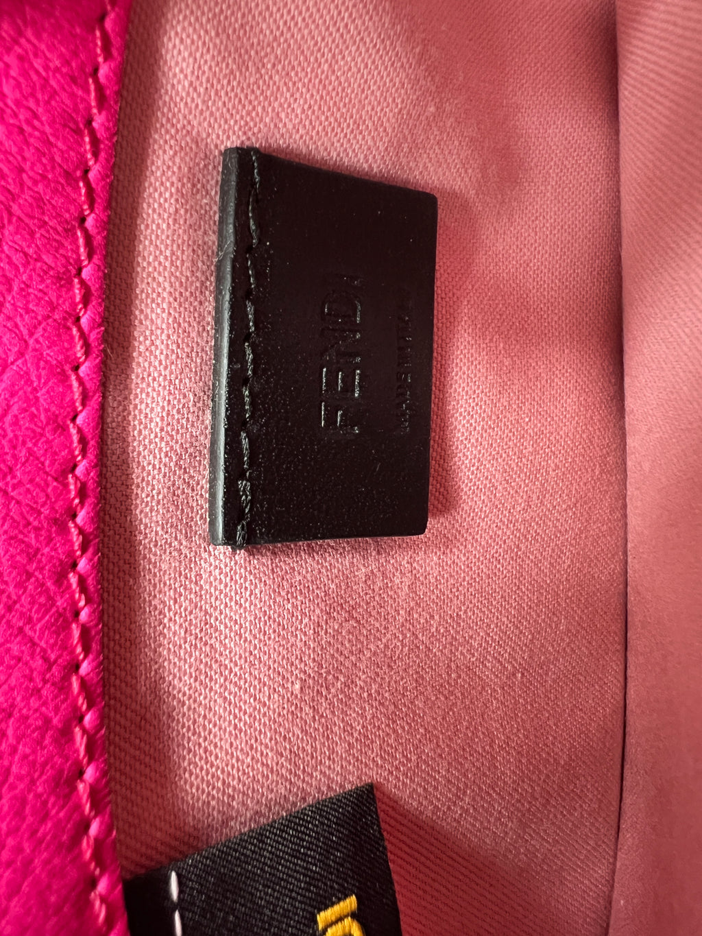 Fendi Baguette Chain Wallet Vitello Leather – Flamingo Pink