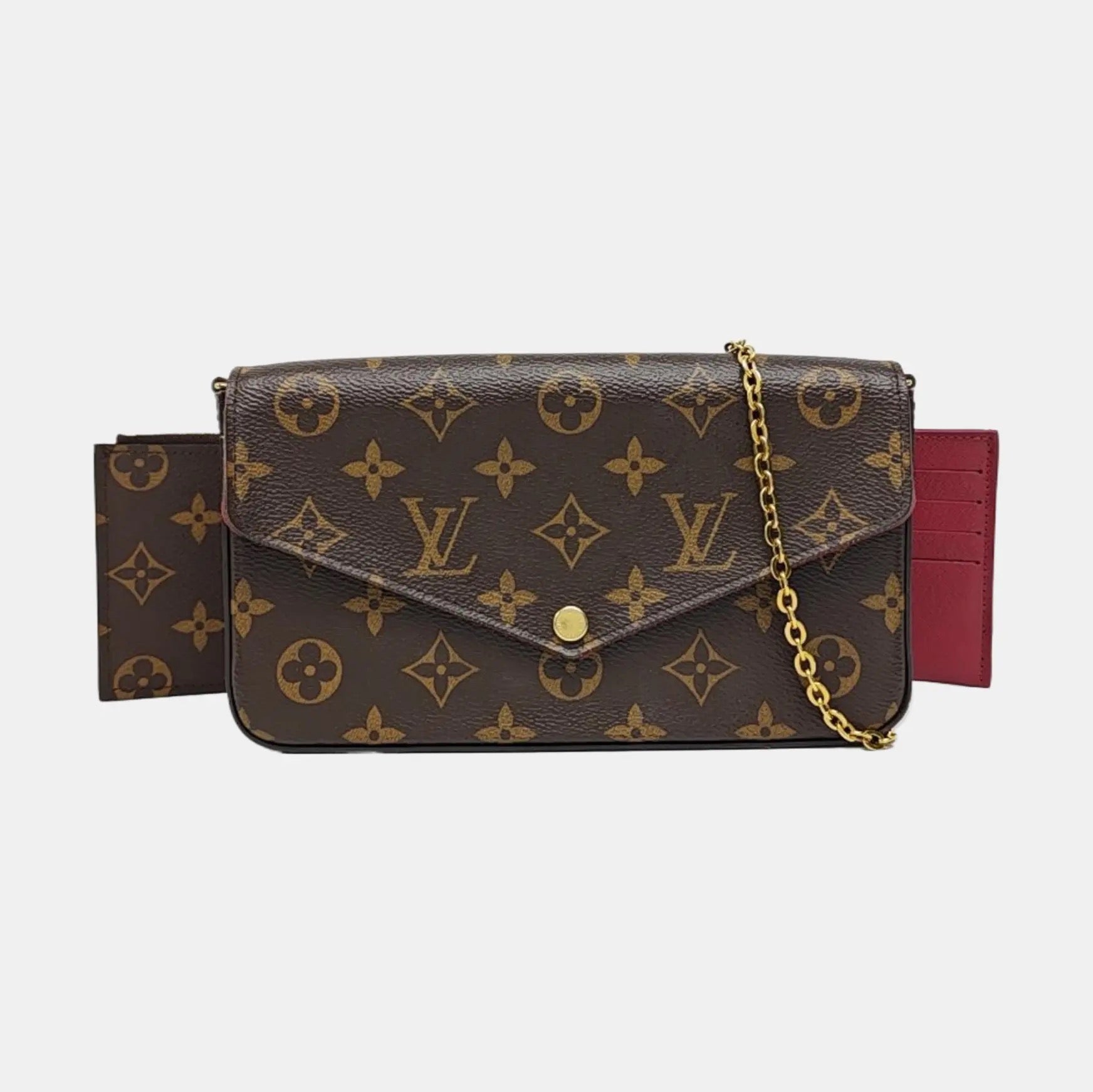 Pre-owned Louis Vuitton Félicie Pochette – Monogram Canvas –  3-in-1 Chain Wallet