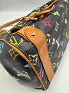 Louis Vuitton x Takashi Murakami Black Monogram Multicolor Priscilla Bag
