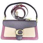Coach Tabby Shoulder Bag 26 in Multi-Tone Purple & Nude Colorblock Leather | Designer Resale