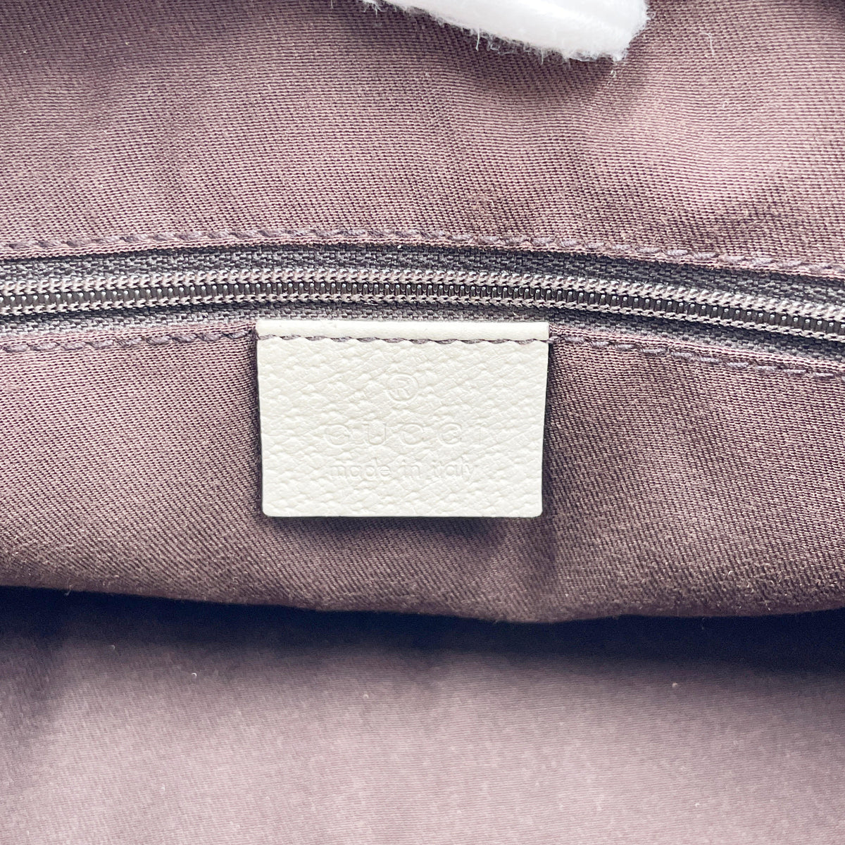 Gucci GG Canvas Abbey Pocket Boston Bag Beige