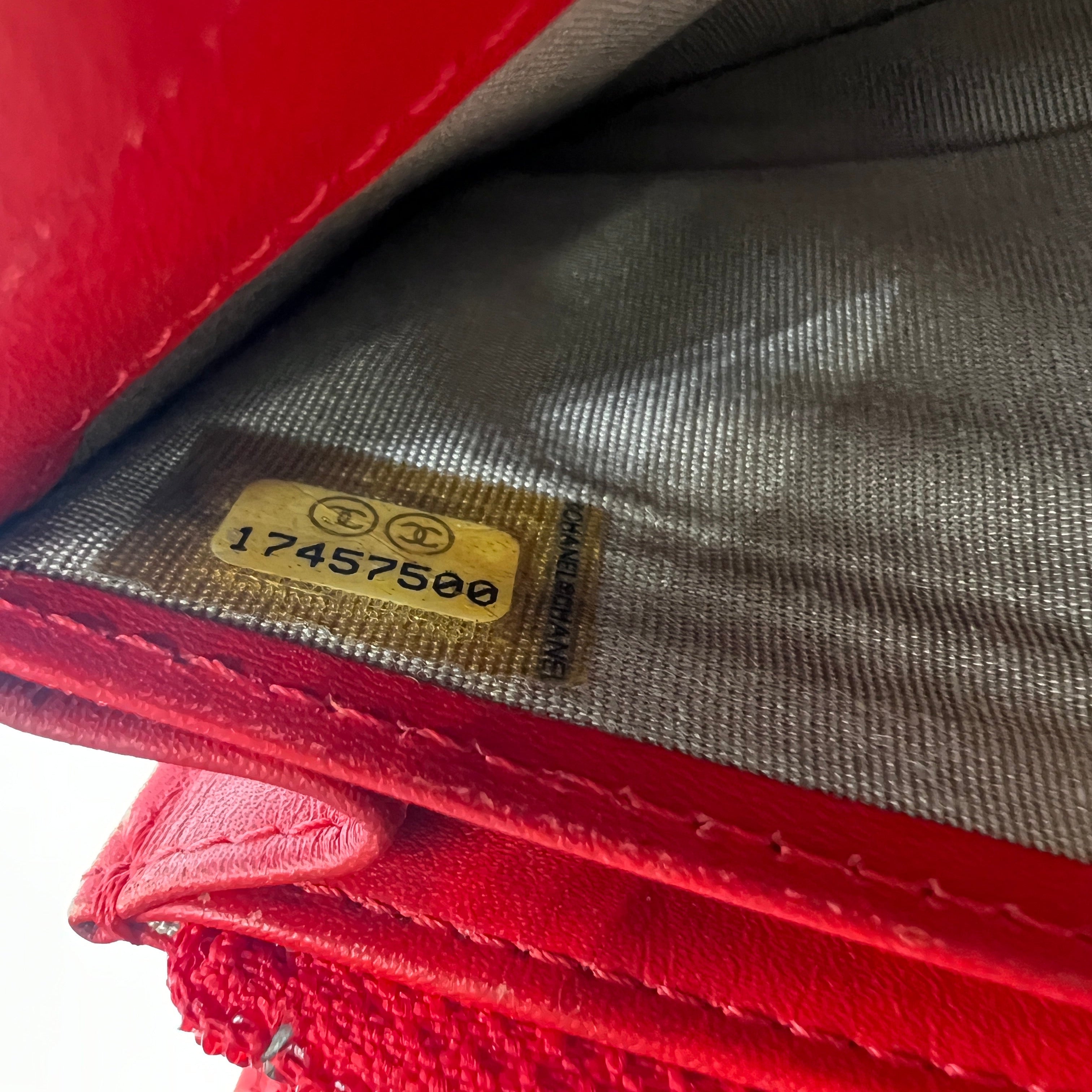 Chanel Red Leather Wallet