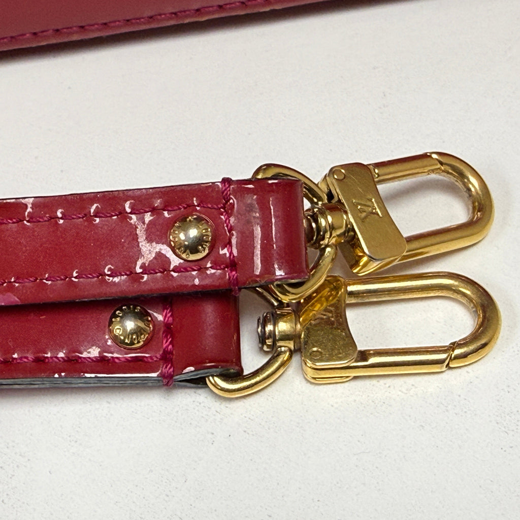 Louis Vuitton Alma BB Red Monogram (2013) Vernis Patent Leather Handbag