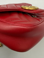 Gucci GG Marmont Super Mini Bag - Red Matelassé Leather