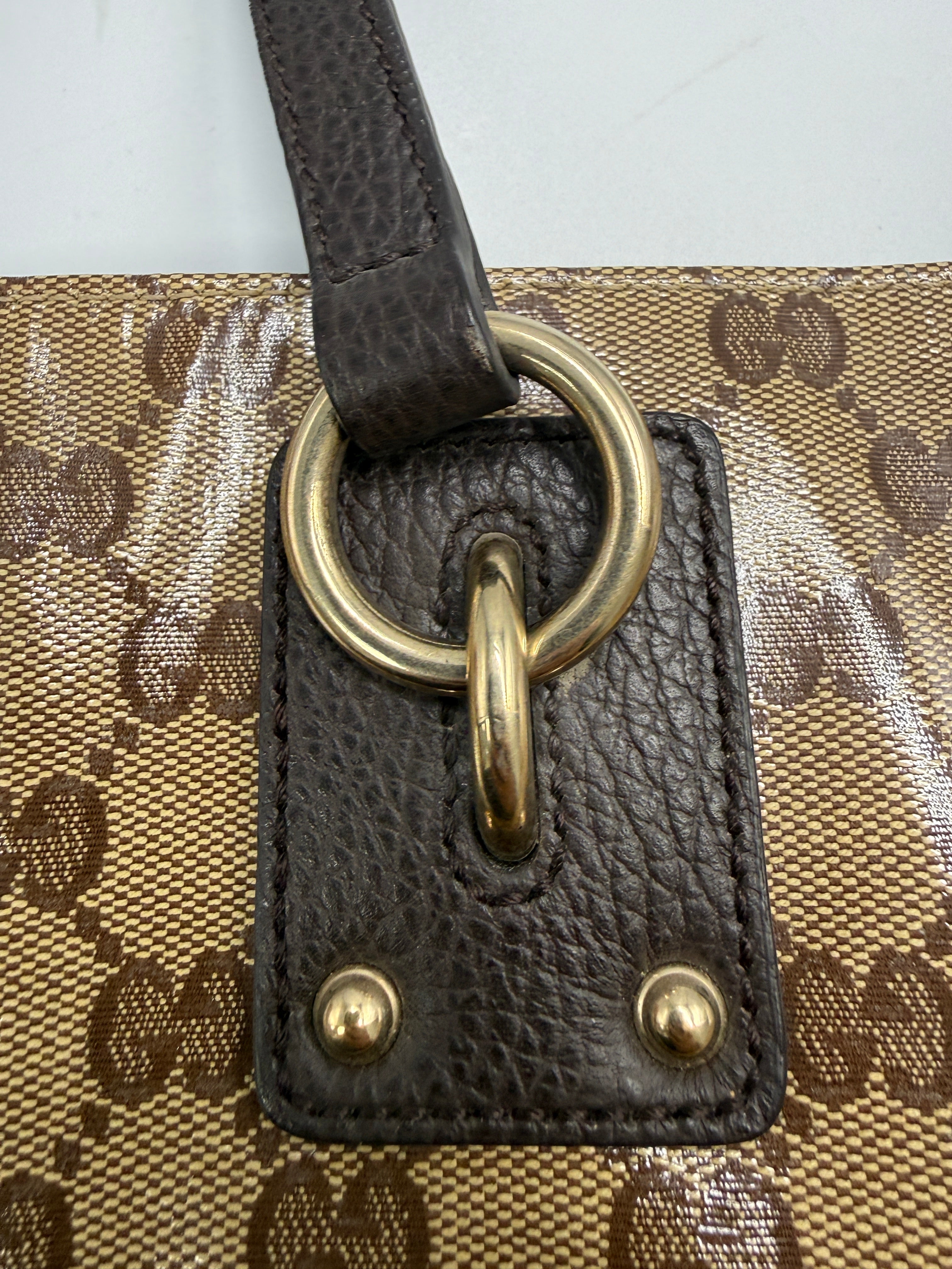 Gucci Vintage Crystal Canvas Medium Tote Bag in GG Crystal