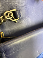 Gucci Dionysus Crystal-Embellished Super Mini Bag / Clutch in Royal Blue Velvet