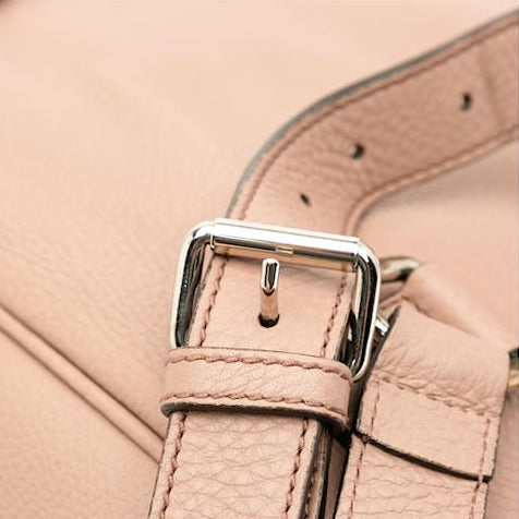 Gucci Soho Leather Drawstring Bucket Backpack Pink
