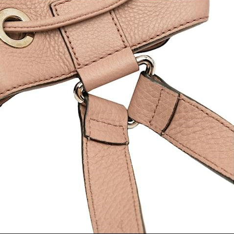 Gucci Soho Leather Drawstring Bucket Backpack Pink