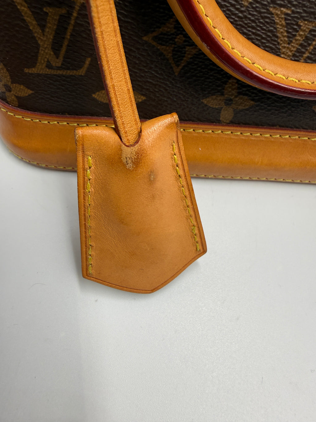 Louis Vuitton Alma BB Monogram Canvas Satchel Bag