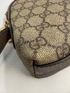 Gucci Ophidia GG Small Shoulder Bag in GG Supreme Canvas with Web Stripe
