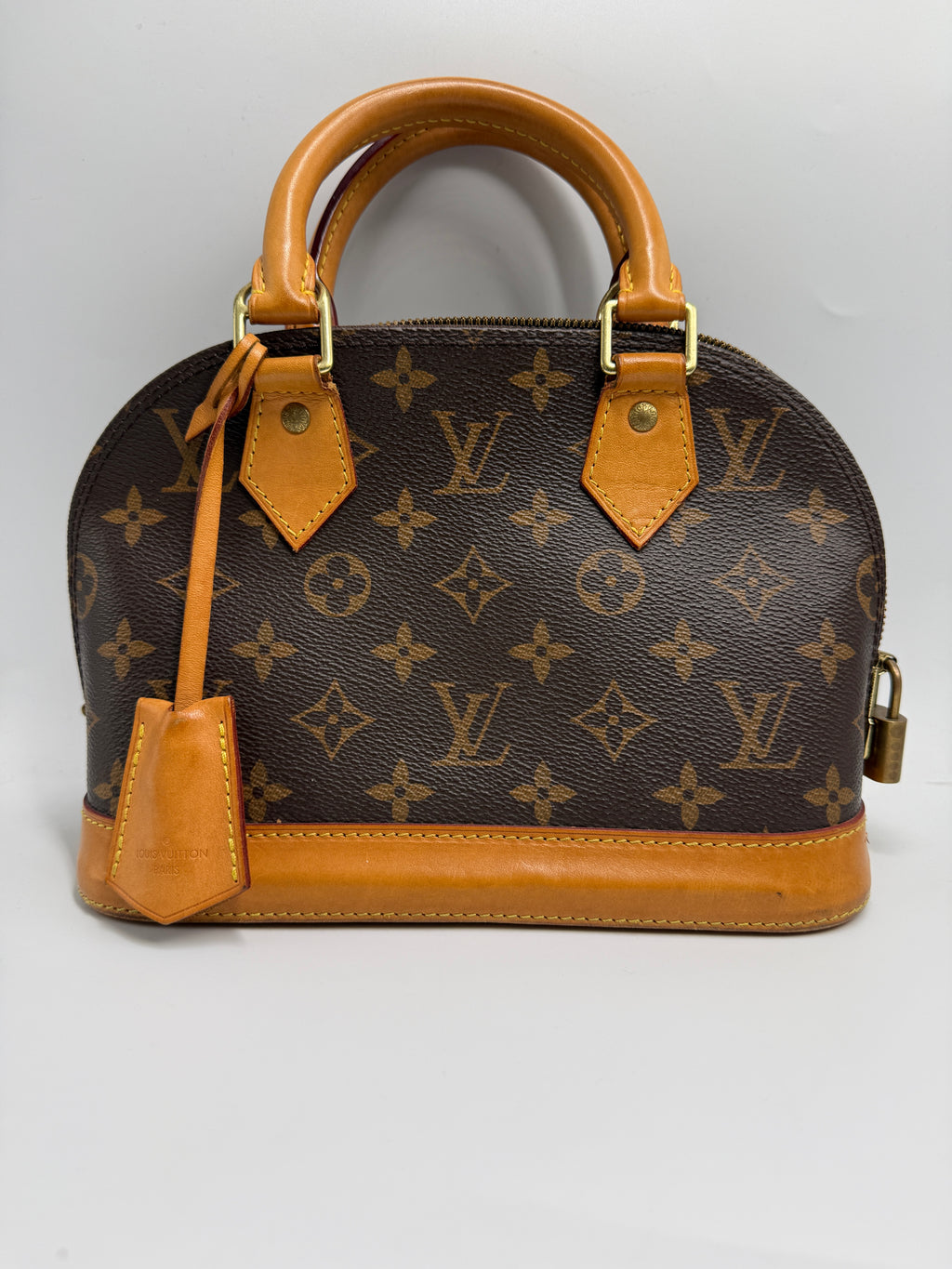 Louis Vuitton Alma BB Monogram Canvas Satchel Bag