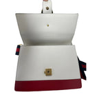 Gucci Dionysus Bamboo Top Handle Bag – Hibiscus White Leather with Web Strap