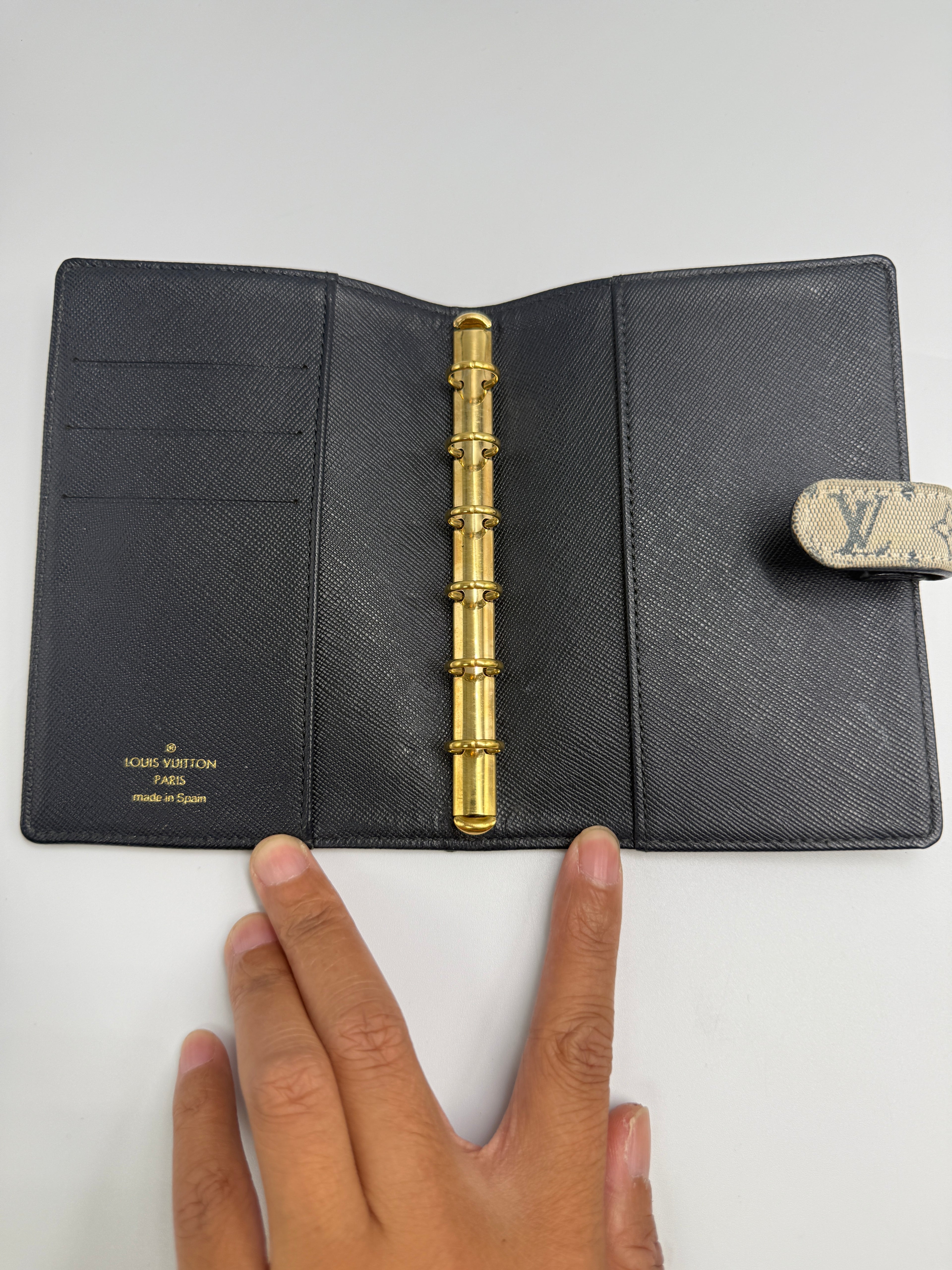 Louis Vuitton Vintage Agenda PM Cover in Denim