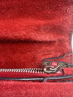 Gucci Dionysus GG Supreme Small Shoulder Bag with Red Suede Trim