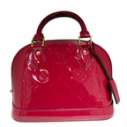 Louis Vuitton Alma BB Red Monogram (2013) Vernis Patent Leather Handbag