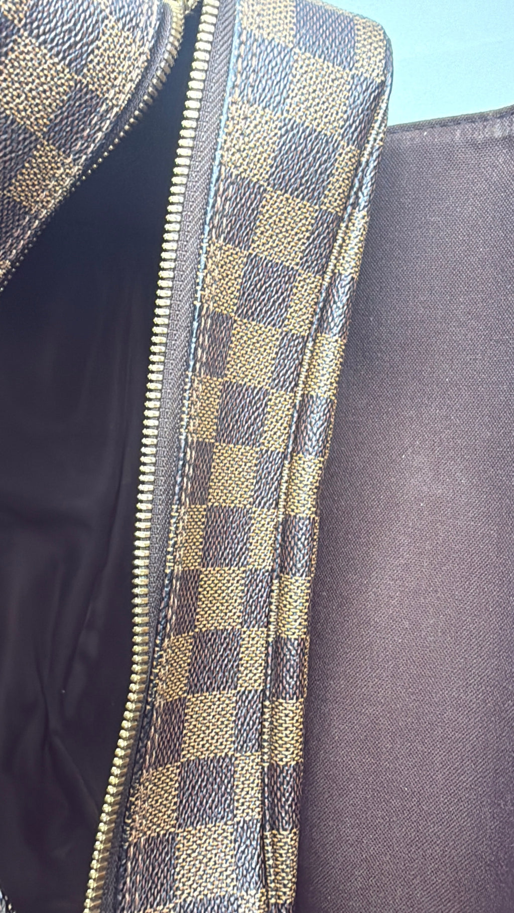 Louis Vuitton Naviglio Messenger Bag in Damier Ébène Canvas