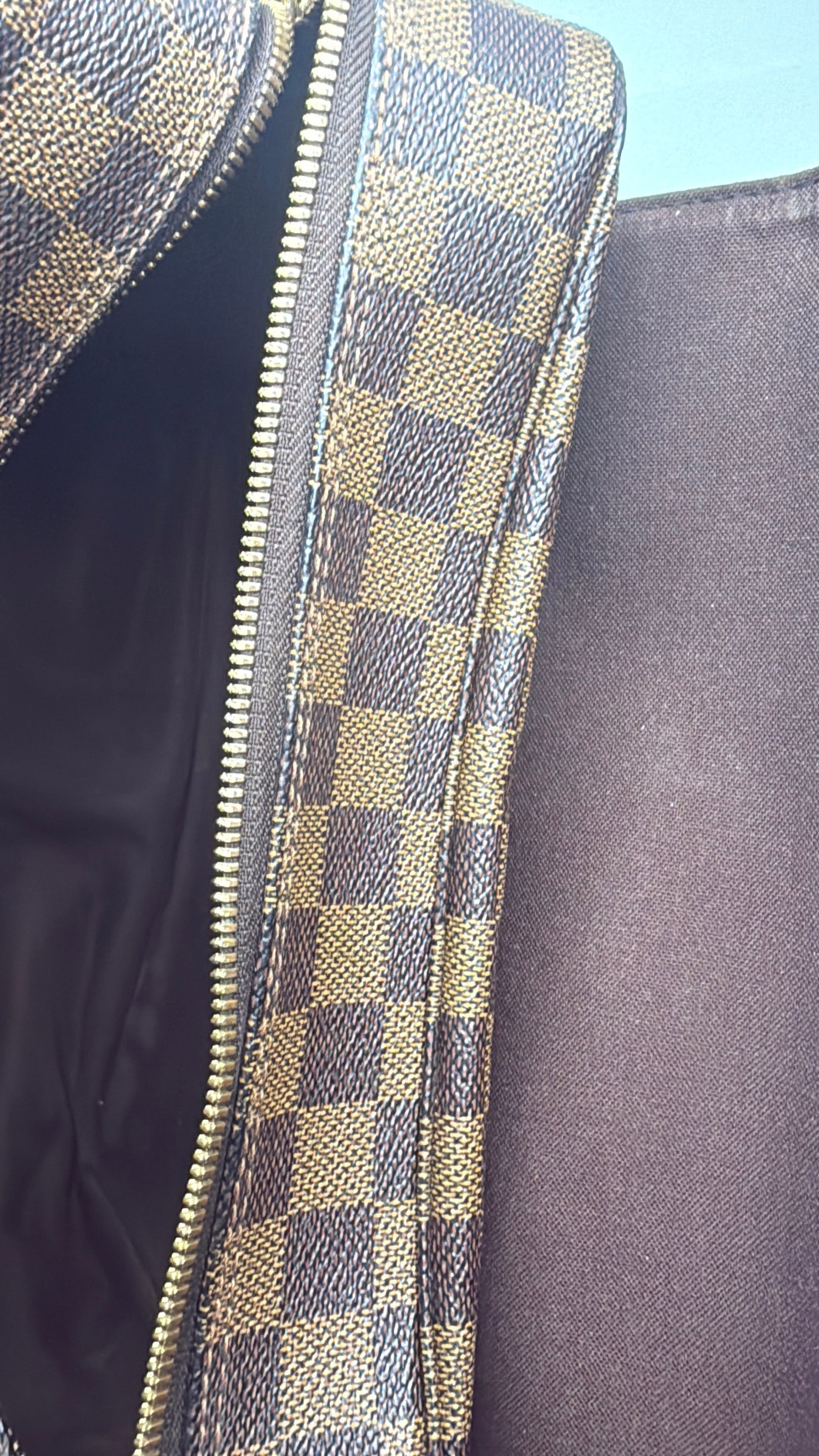 Louis Vuitton Naviglio Messenger Bag in Damier Ébène Canvas