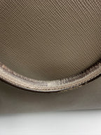 Prada Saffiano Lux Executive Tote in Argilla (Taupe / Grey)