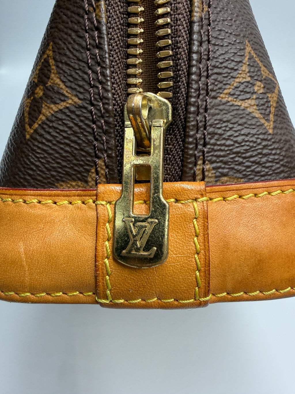 Louis Vuitton Alma BB Monogram Canvas Satchel Bag