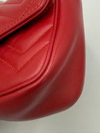 Gucci GG Marmont Super Mini Bag - Red Matelassé Leather