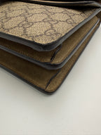 Gucci Dionysus GG Supreme Medium Shoulder Bag Brown