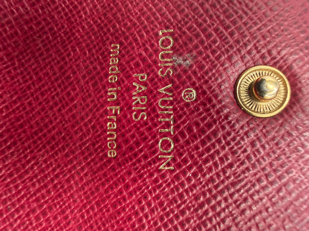 Vintage Louis Vuitton Monogram 6-Key Holder - Pink Taiga Leather Interior