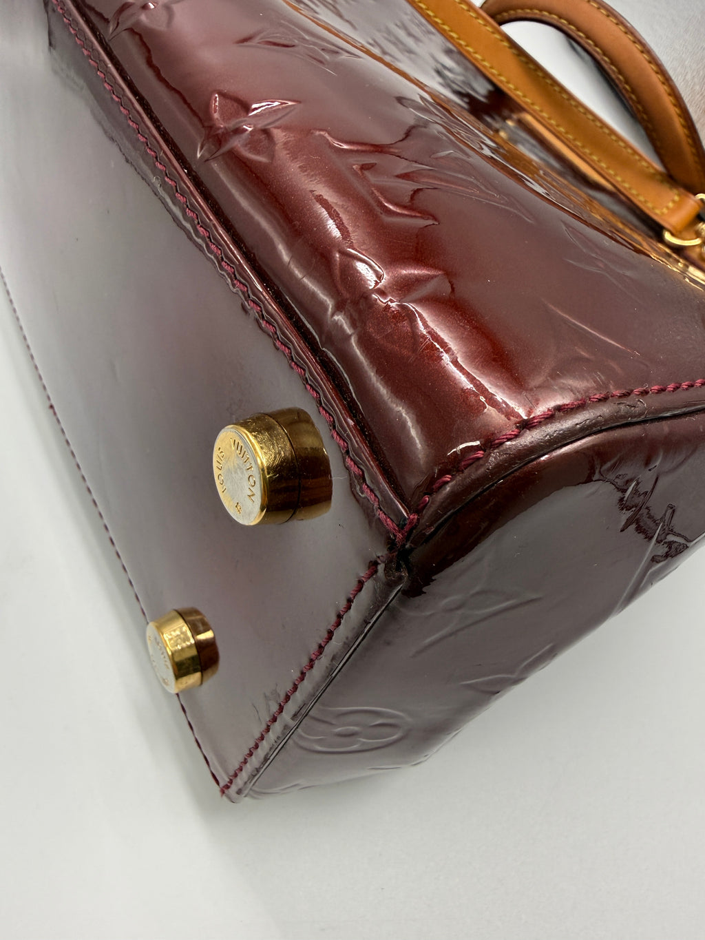 Louis Vuitton ( 2013 ) Brea MM Monogram Vernis Leather Bag – Cherry