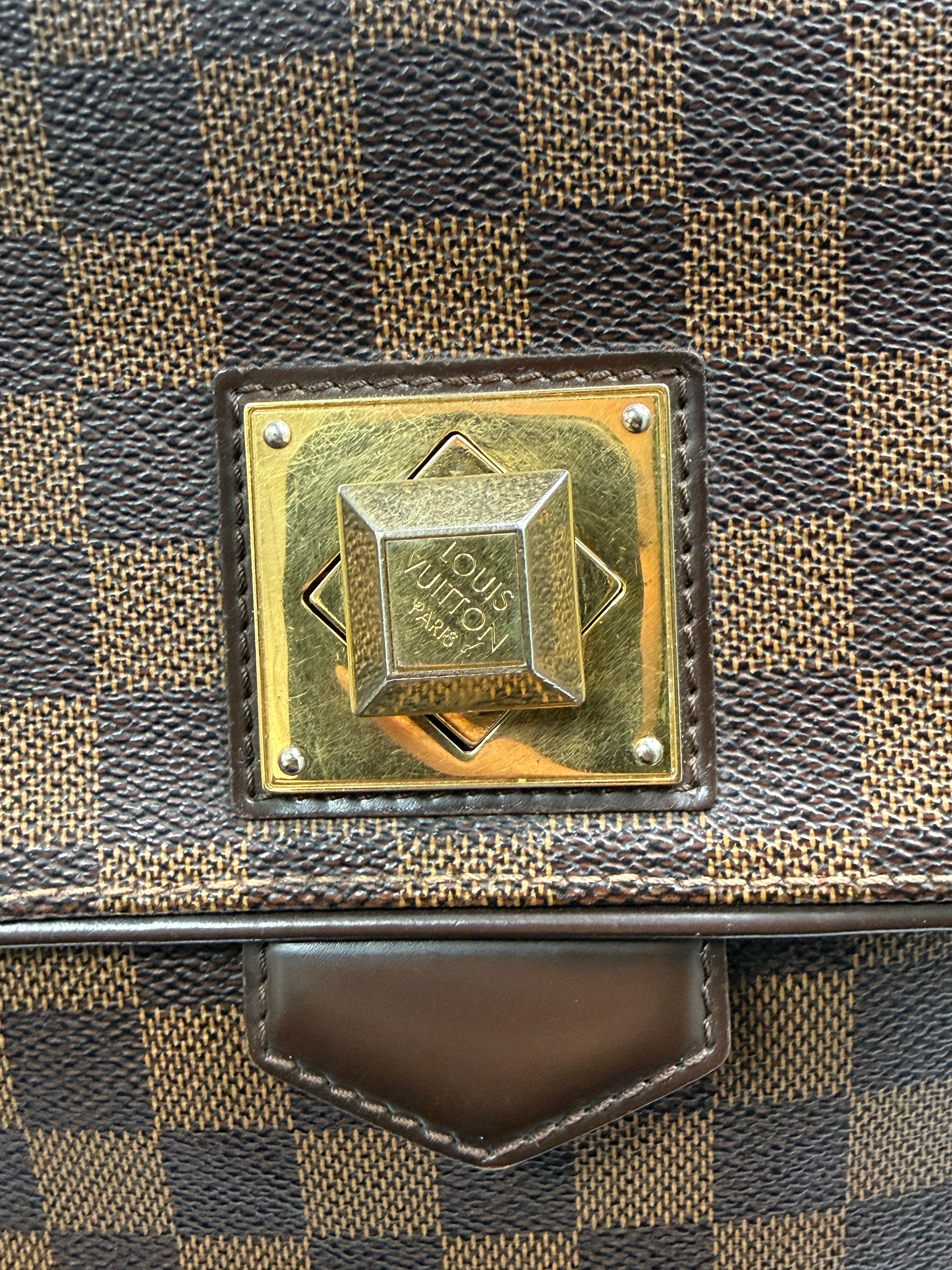 Product Title Louis Vuitton Vintage Bergamo MM in Damier Ébène Canvas