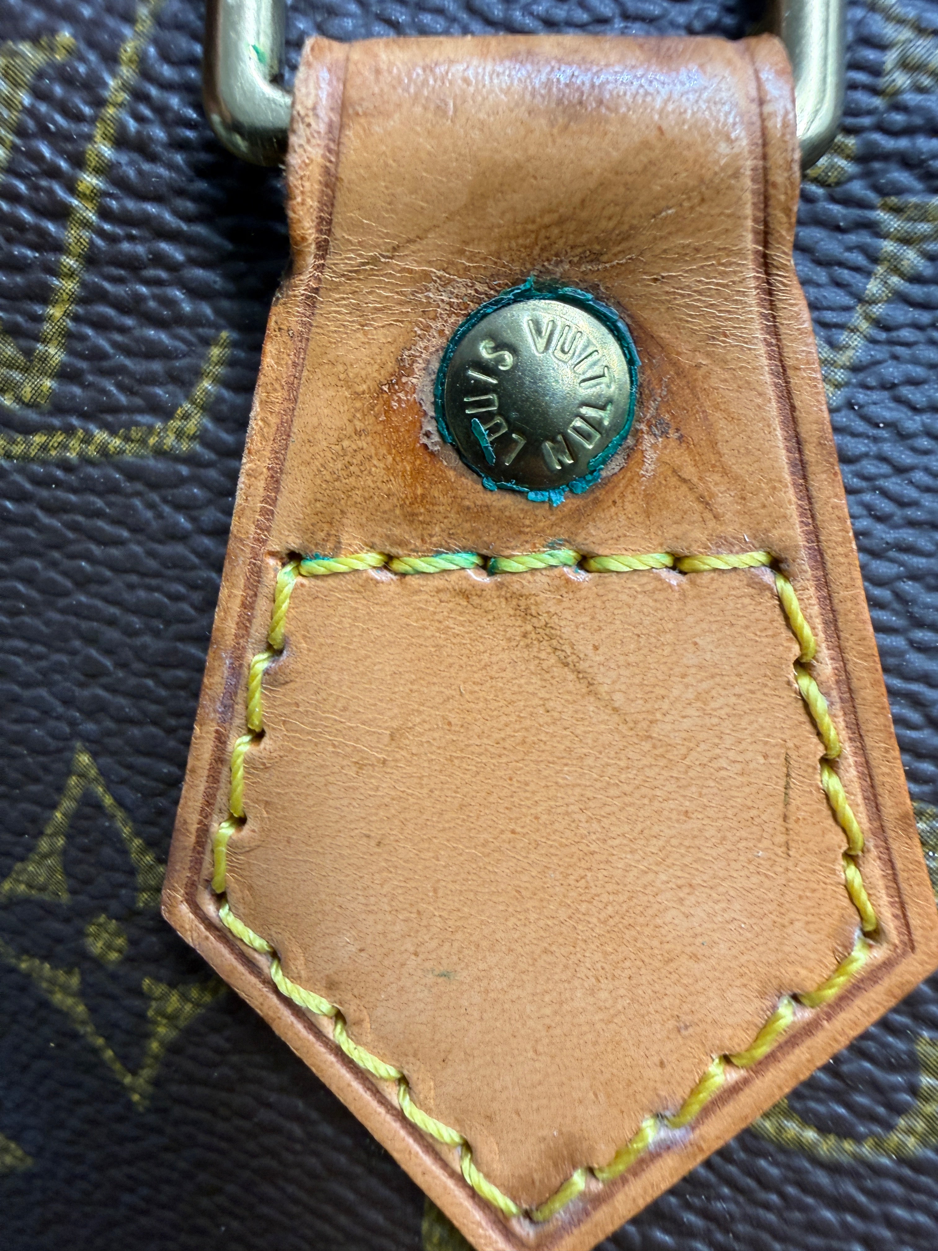 Louis Vuitton Alma MM Monogram Canvas Satchel Bag
