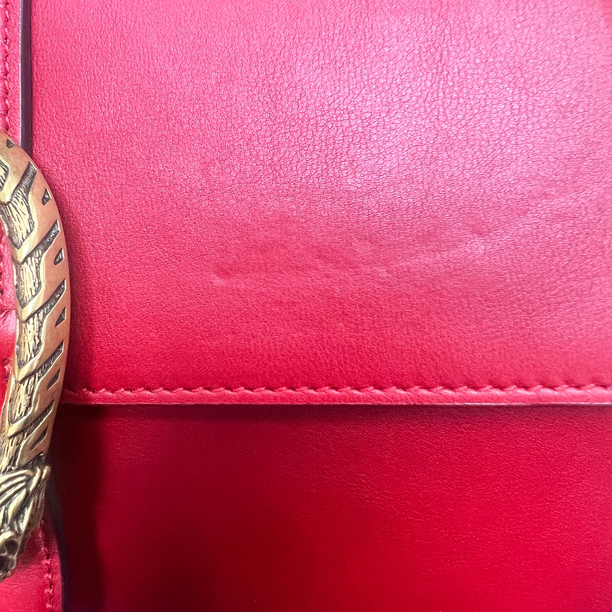 Gucci Dionysus Bamboo Top Handle Bag – Hibiscus Red Leather with Web Strap