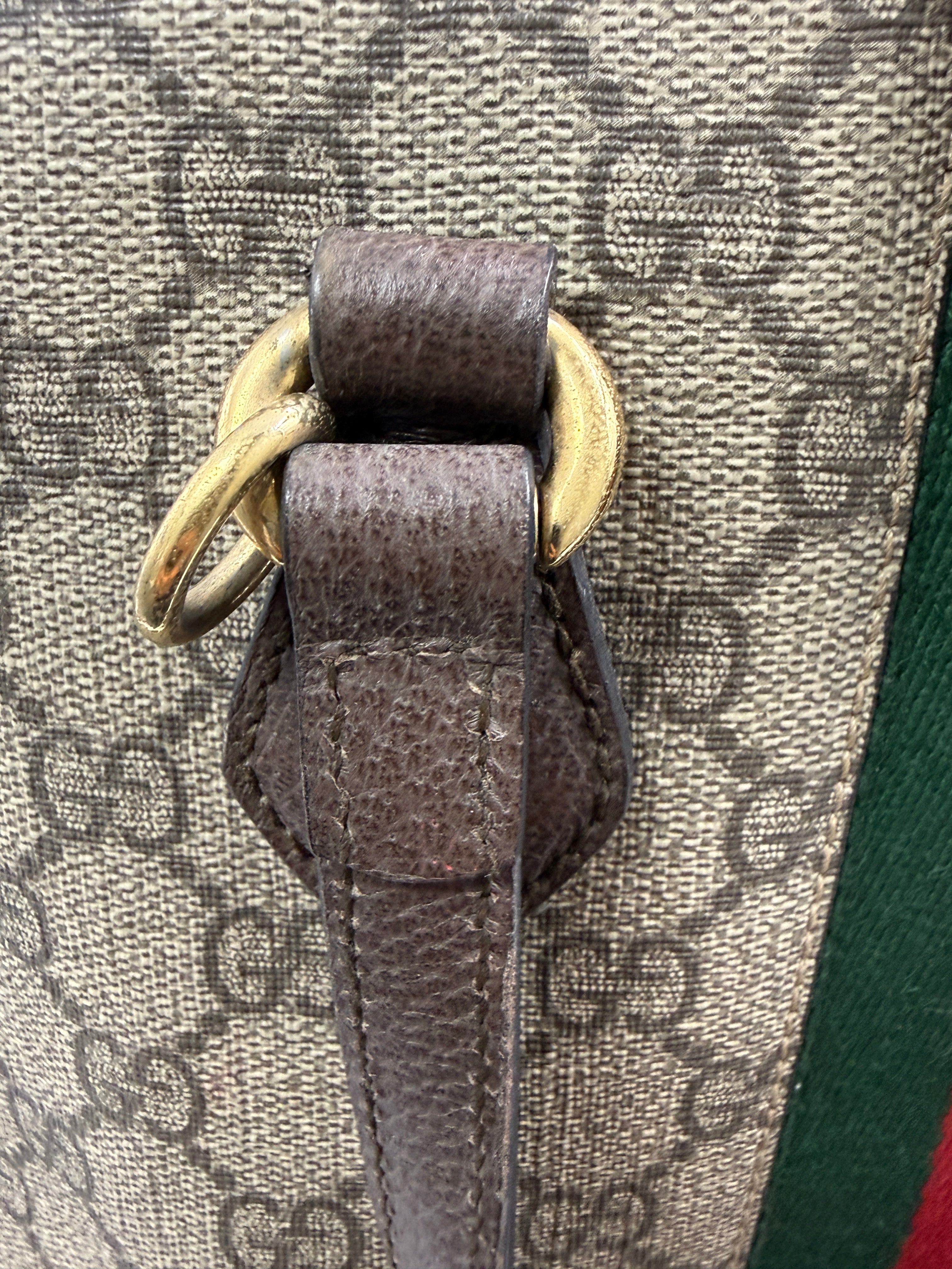 Gucci Ophidia Medium Dome Top Handle Bag in GG Supreme Canvas
