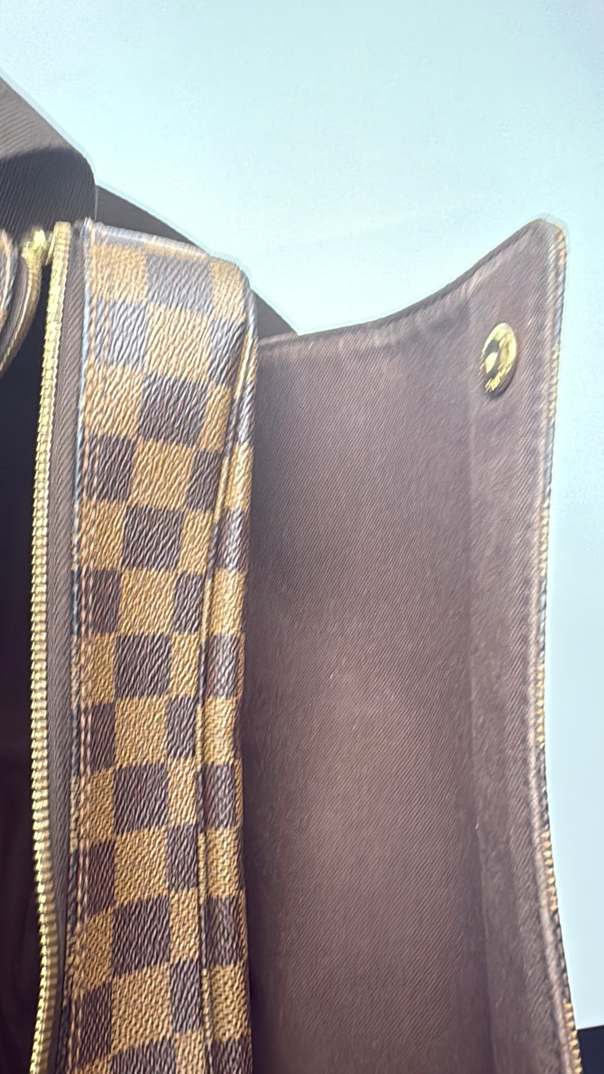 Louis Vuitton Naviglio Messenger Bag in Damier Ébène Canvas