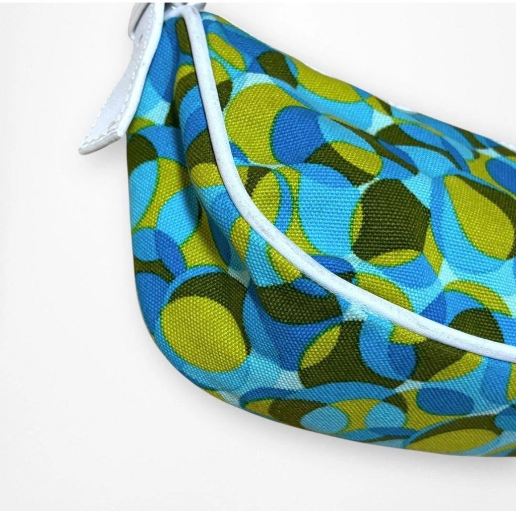 Celine Polka Dot Canvas Shoulder Bag
