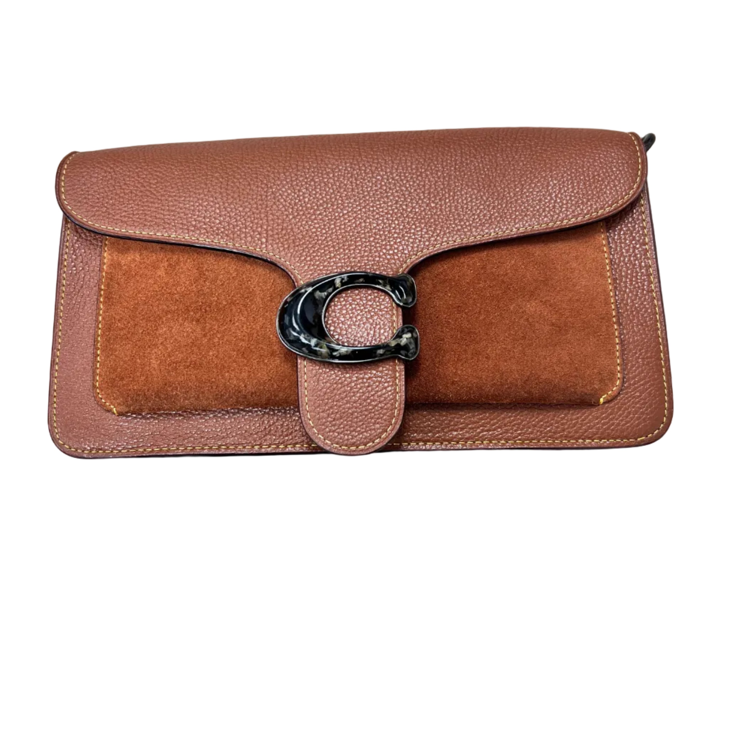Coach Tabby Shoulder Bag 26 in Multi-Tone Brown Leather