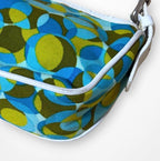 Celine Polka Dot Canvas Shoulder Bag
